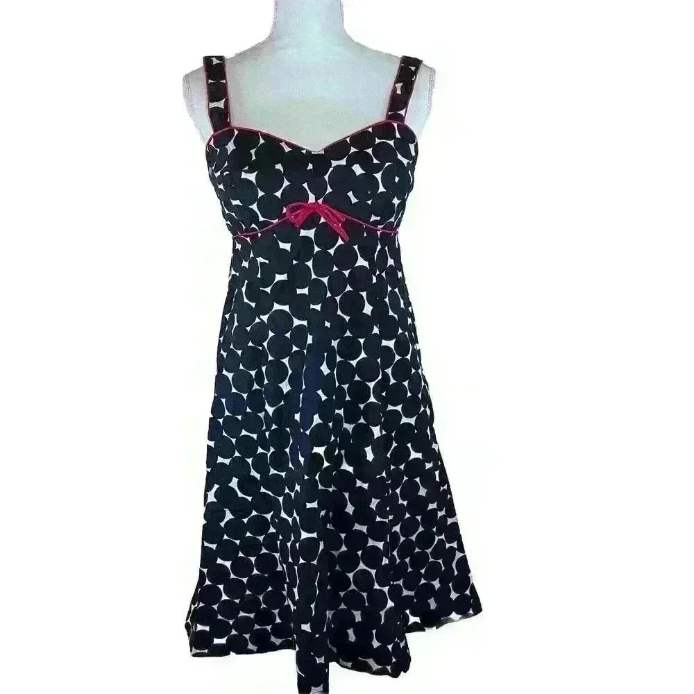 KIM ROGERS Polka Dot Party Dress Sundress Woman’s Size 6